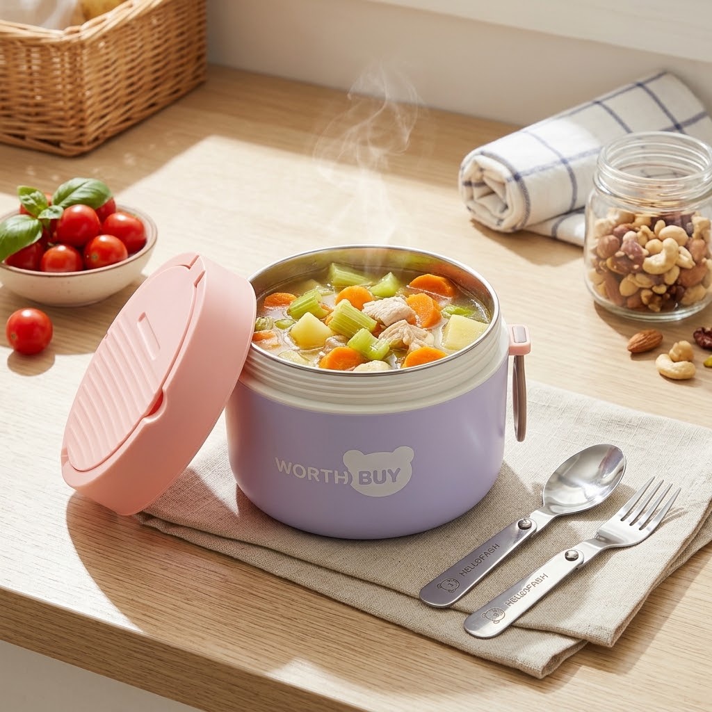 Baby Food Warmer - 304 Edelstahl Thermobox für Kinder, Schul-Bento-Box,
