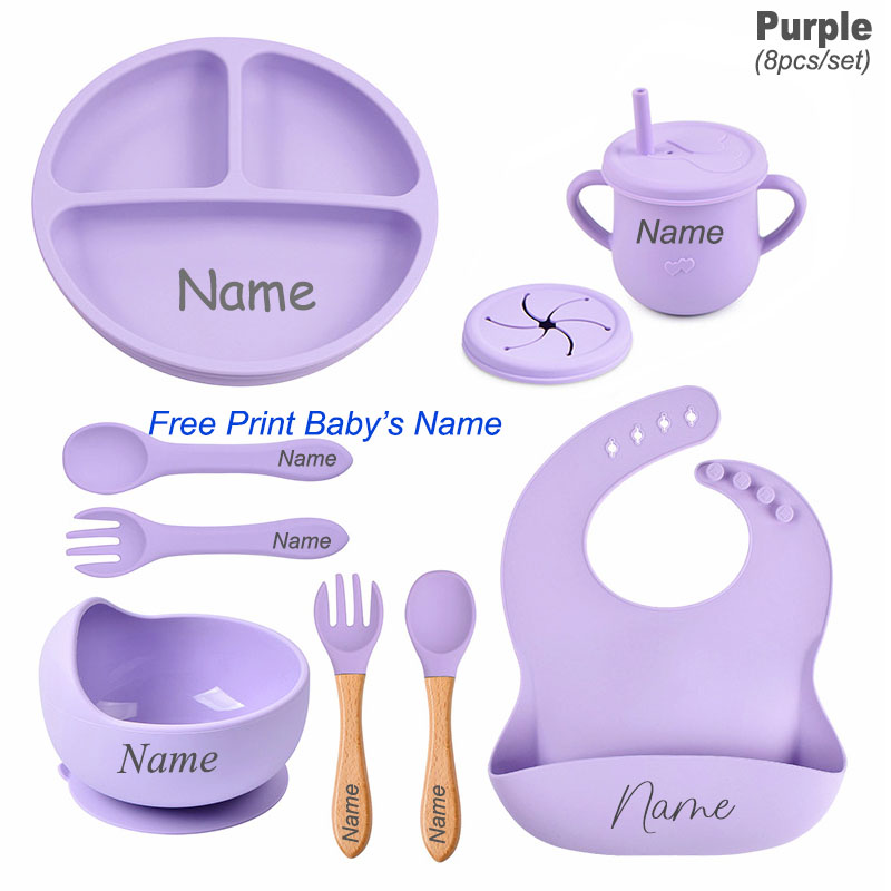 8Pcs Silikon Geschirr Set Pers – Baby Food Menu Bewertung und Preis